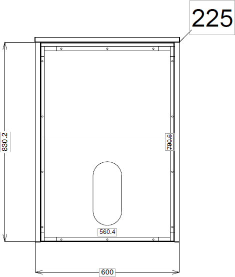 Additional image for 500mm Wall Hung Vanity With 600mm WC Unit & Basin 2 (White).