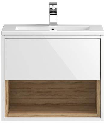 Additional image for 600mm Wall Hung Vanity With 600mm WC Unit & Basin 2 (White).