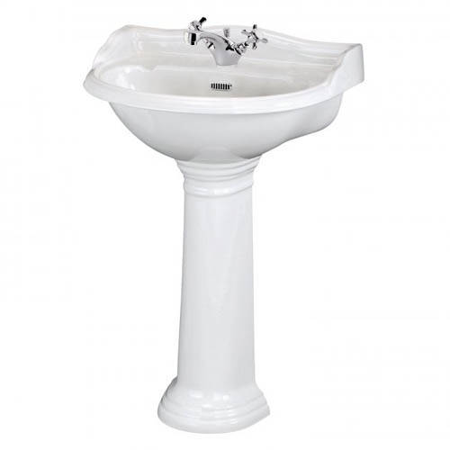 Additional image for Basin & Pedestal With 1 Tap Hole (500mm).