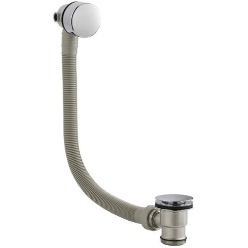 Additional image for Round Slimline Freeflow Bath Filler Waste (Chrome).