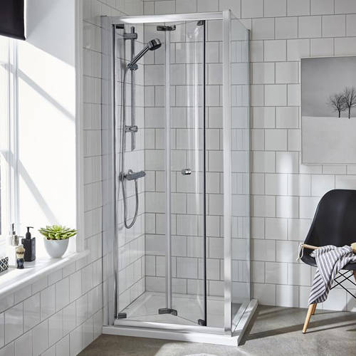 Additional image for Shower Enclosure With Bi-Fold Door (800x800mm).