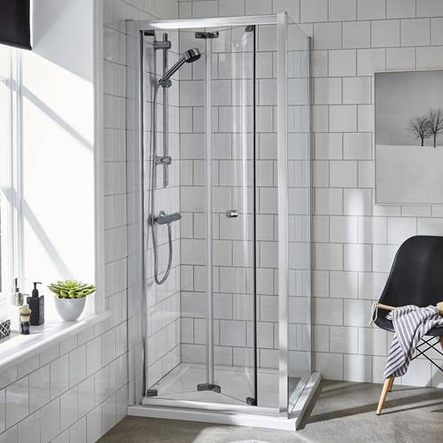 Additional image for Shower Enclosure With Bi-Fold Door (900x700mm).
