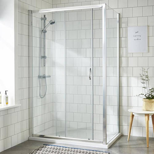 Additional image for Shower Enclosure With Sliding Door (1000x700mm).