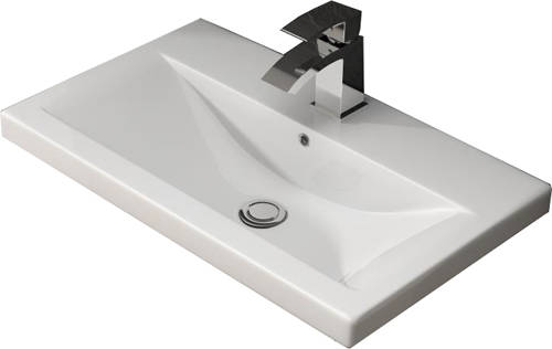 Additional image for Floor Standing 600mm Vanity Unit & Basin Type 1 (Grey Gloss).