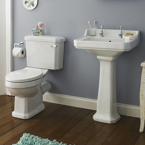 Additional image for Kingsbury 1500mm Double Ended Bath With Toilet & Basin.