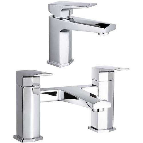 Additional image for Designer Basin & Bath Filler Tap (Chrome).