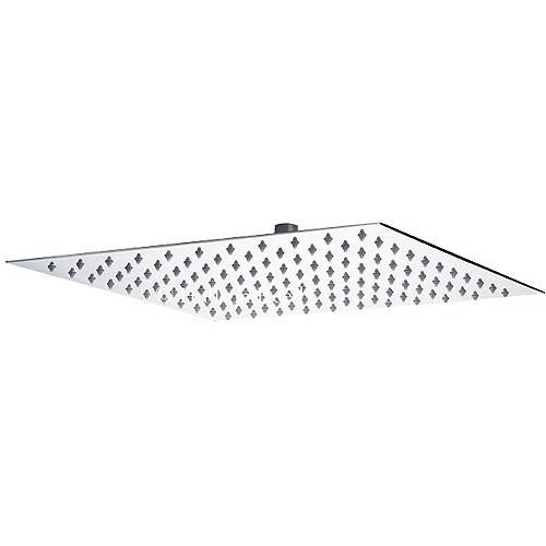 Additional image for Large Square Shower Head (Chrome). 400x400mm.