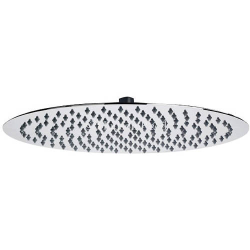 Additional image for Large Round Shower Head (Chrome). 400mm.