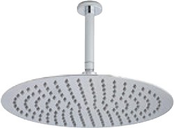 Additional image for Large Round Shower Head With Arm, 400mm Diameter.
