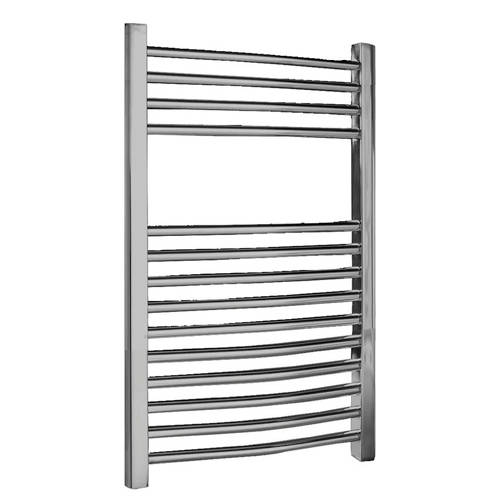 Additional image for Ladder Towel Radiator H700 x W500 (Curved, Chrome).