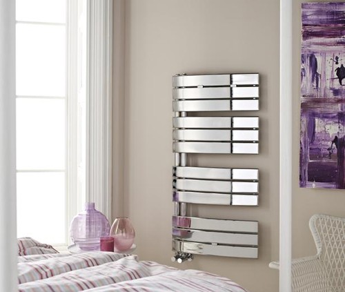 Additional image for Designer Towel Radiator. 1080x550 (Chrome).