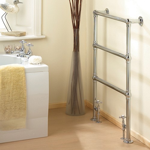 Additional image for Countess heated towel rail (chrome). 660x940mm. 691 BTU