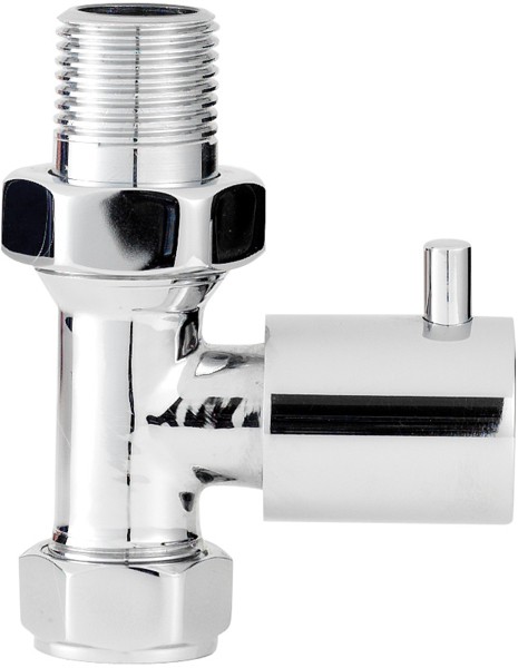 Additional image for Economy Minimalist Straight Radiator Valves (Pair).