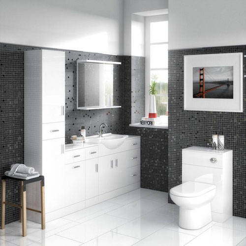 Additional image for 750mm Vanity Unit With Basin Type 1 & 500mm WC Unit (White).