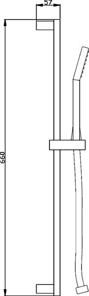 Additional image for Twin Thermostatic Shower Valve With Slide Rail Kit (Chrome).