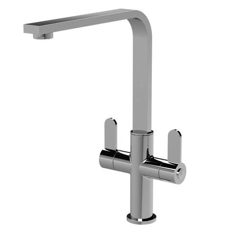 Additional image for Mono Kitchen Tap With Dual Handles (Chrome).