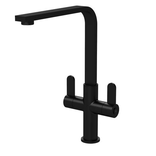 Additional image for Mono Kitchen Tap With Dual Handles (Matt Black).