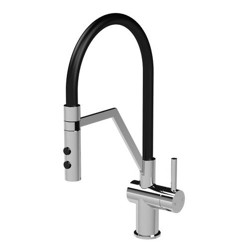 Additional image for Rinser Kitchen Tap With Lever Handle (Chrome).