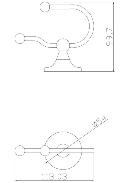 Additional image for Double Robe Hook.