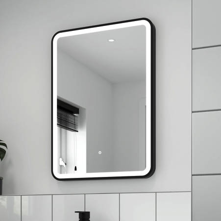 Additional image for LED Mirror 500x700mm (Black).