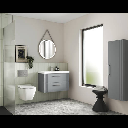 Additional image for Round Illuminated Mirror (600mm, Chrome).