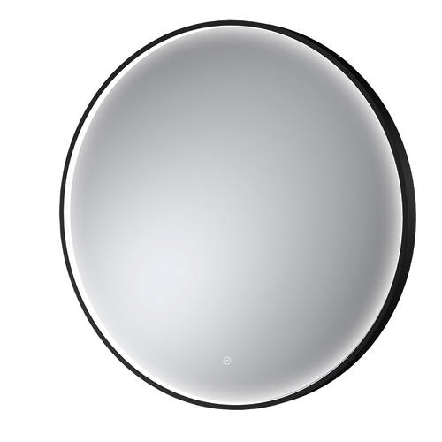 Additional image for Round Illuminated Mirror (800mm, Black).
