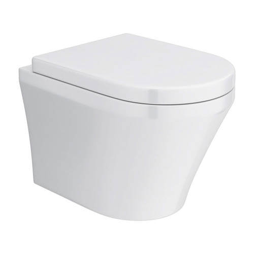 Additional image for Luna Wall Hung Toilet Pan, Seat, 420mm Basin & Ped.