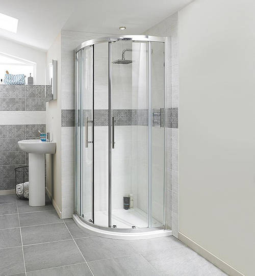 Additional image for Apex Quadrant Shower Enclosure With 8mm Glass (900mm).