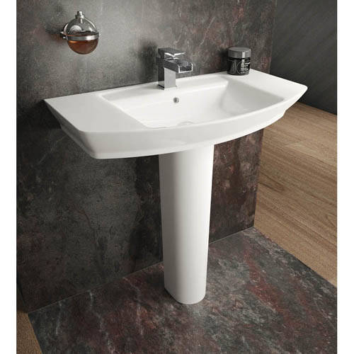 Additional image for Maya Flush Toilet With 550mm Basin & Full Ped.