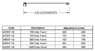 Additional image for Apex Shower Enclosure With Sliding Door (1000x1000).