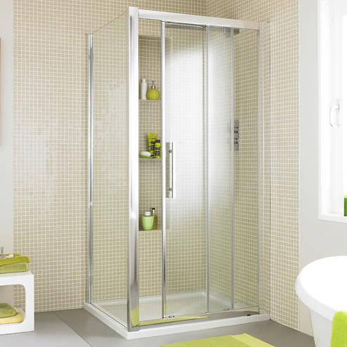 Additional image for Apex Shower Enclosure With Sliding Door (1000x700mm).