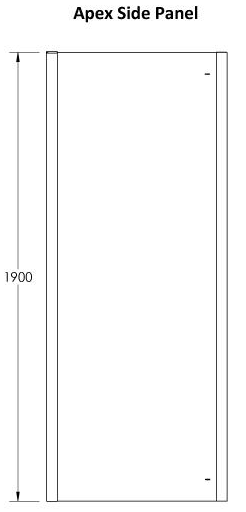 Additional image for Apex Shower Enclosure With Sliding Door (1100x900mm).