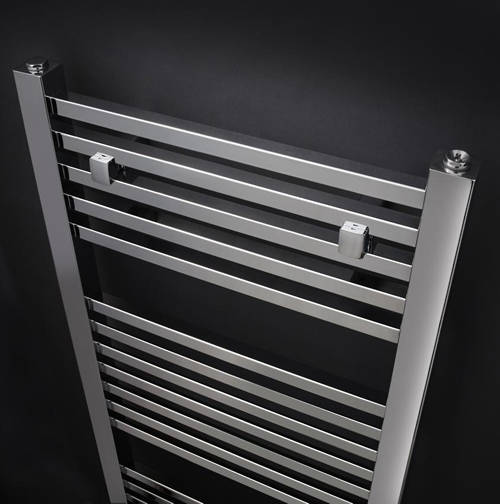 Additional image for Square Ladder Towel Radiator (Chrome). 1200x500mm.