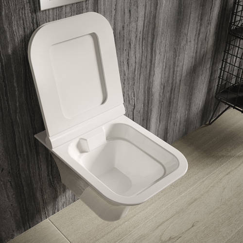 Additional image for Grace Rimless Wall Hung Toilet Pan & Seat.