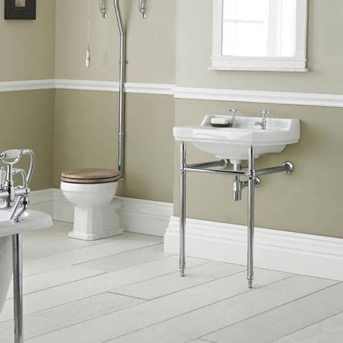 Additional image for Traditional Washstand 745x465x368mm (Chrome).