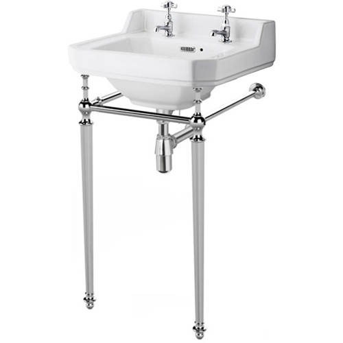Additional image for Washstand With 560mm Basin (2TH, Chrome).