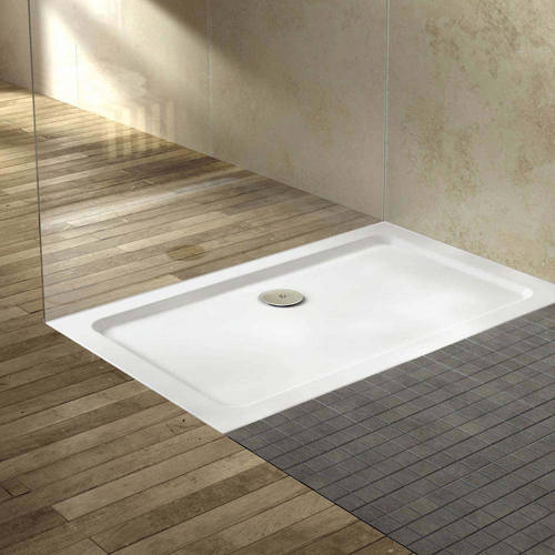Additional image for Rectangular Shower Tray 1300x800mm (Gloss White).