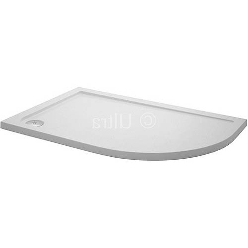 Additional image for Low Pro Offset Quad Shower Tray. 1000x800x40. Right Hand.