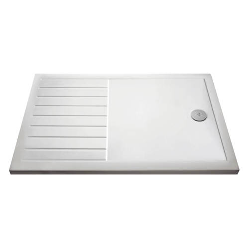 Additional image for Wetroom Rectangular Shower Tray 1400x800mm (Gloss White).