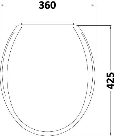 Additional image for Standard Round Soft Close Toilet Seat (Top-fix).