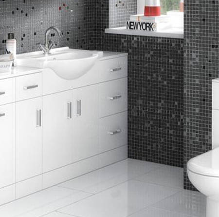 Additional image for 3 Drawer Bathroom Storage Unit (766x350x300mm, White).
