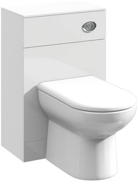 Additional image for Back To Wall WC Unit (766x500x330mm, White).