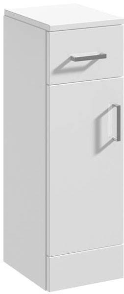 Additional image for Bathroom Storage Unit With Drawer (766x250x300mm, White).
