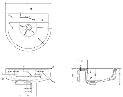 Additional image for Toilet With Luxury Seat, 520mm Basin & Pedestal.