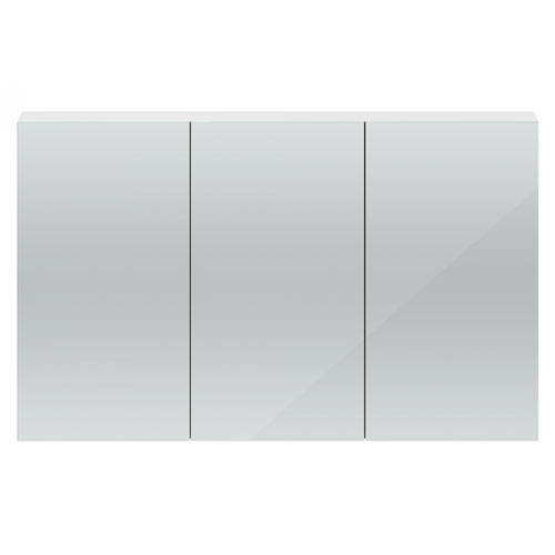 Additional image for 3 Door Mirror Cabinet 1350mm (Gloss White).