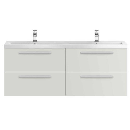 Additional image for Wall Vanity Unit & Double Basin 1440mm (G Mist).