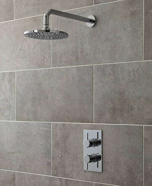 Additional image for Quest Thermostatic Shower Valve With Ecco Shower Head.