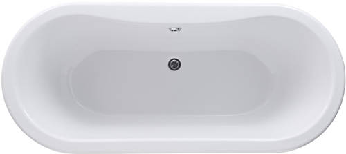 Additional image for Kingsbury Double Ended Bath With Pride Feet 1500x745mm.