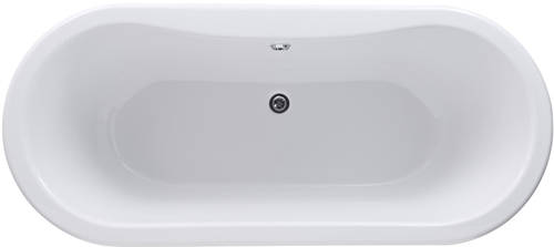 Additional image for Kingsbury Double Ended Bath With Deacon Feet 1500x745mm.