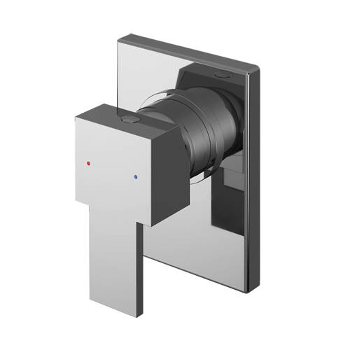 Additional image for Concealed Manual Shower Valve With Slide Rail Kit (Chrome).